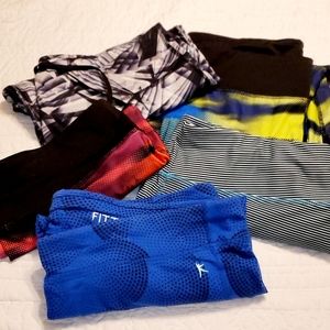 LOT OF 5 ATHLETIC CAPRI'S WOMEN'S SZ XL!